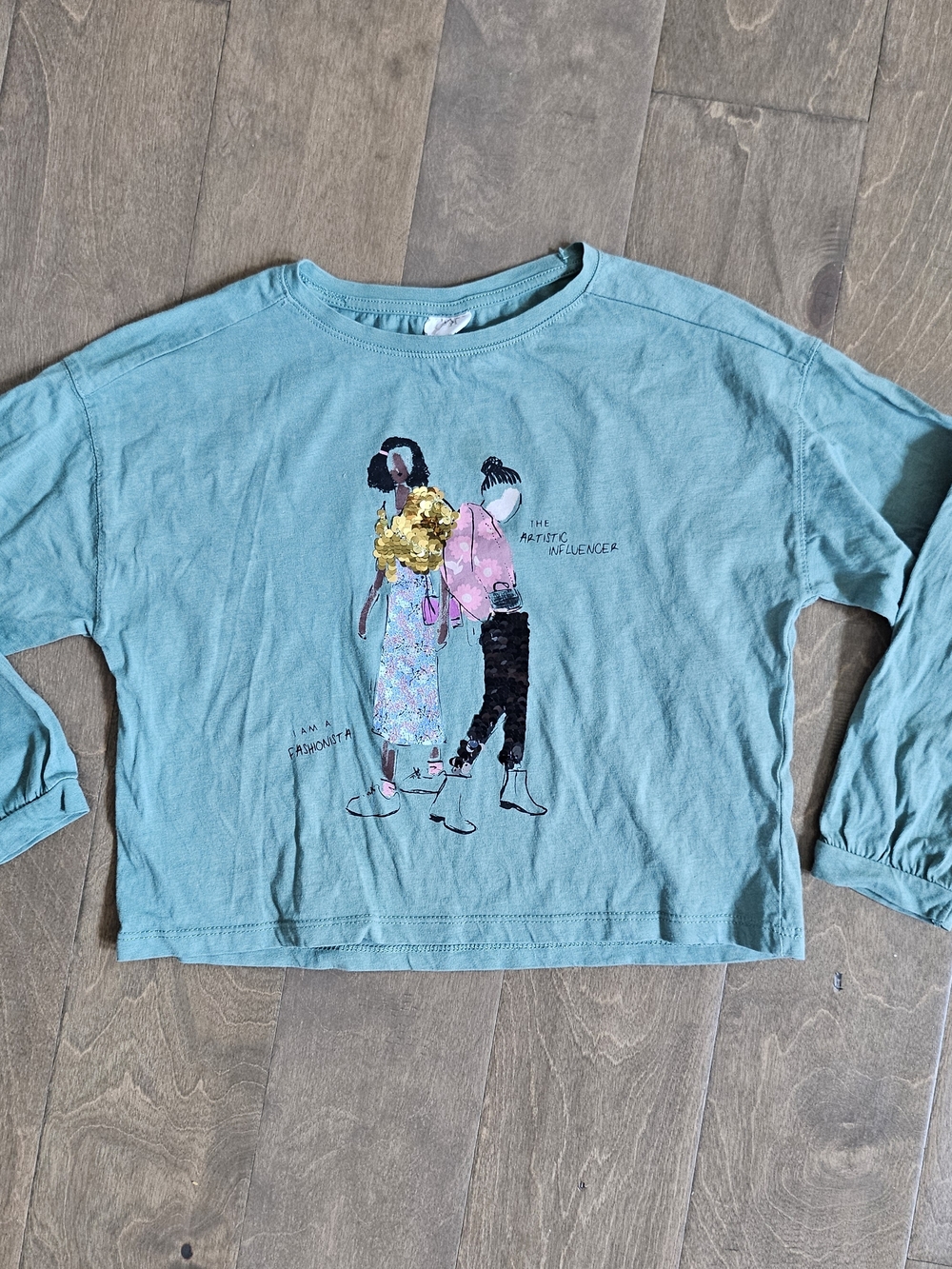 Zara Girls Long Sleeve Top 9y